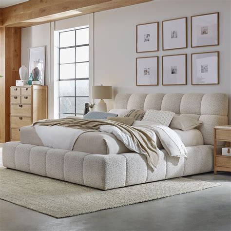 Queen Bed Upholstered Platform