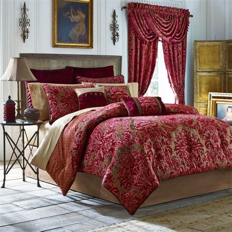 queen bedding set with curtains
