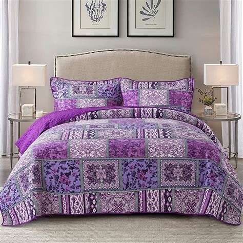 Queen Bedspread Purple