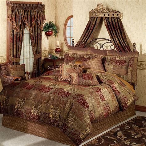 queen bedspread with curtains