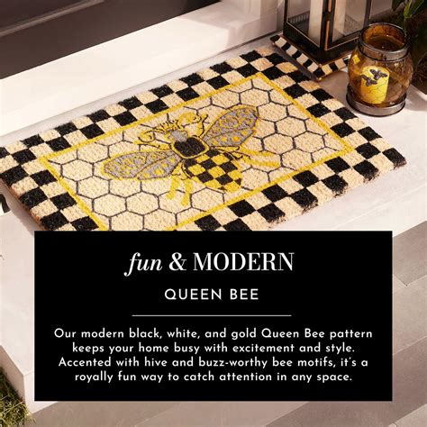 Queen Bee Coir Doormat