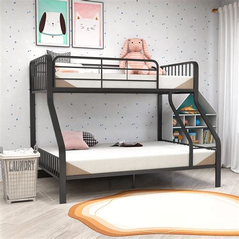 queen bunk bed cheap metal frame