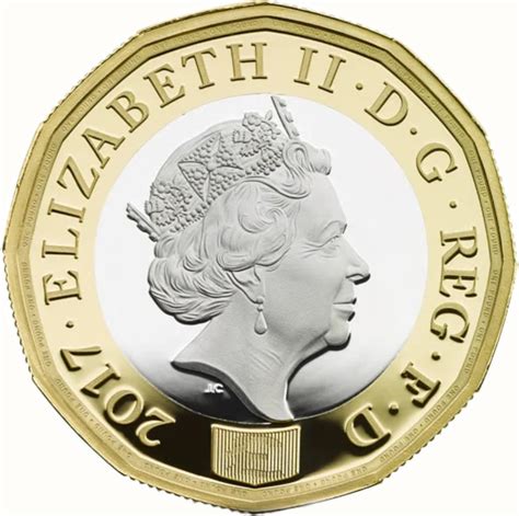 queen elizabeth 1 pound coin 2017 rare