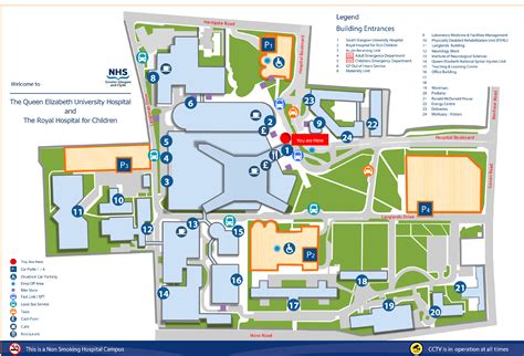 queen elizabeth hospital glasgow map