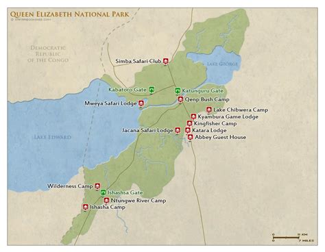 queen elizabeth national park map