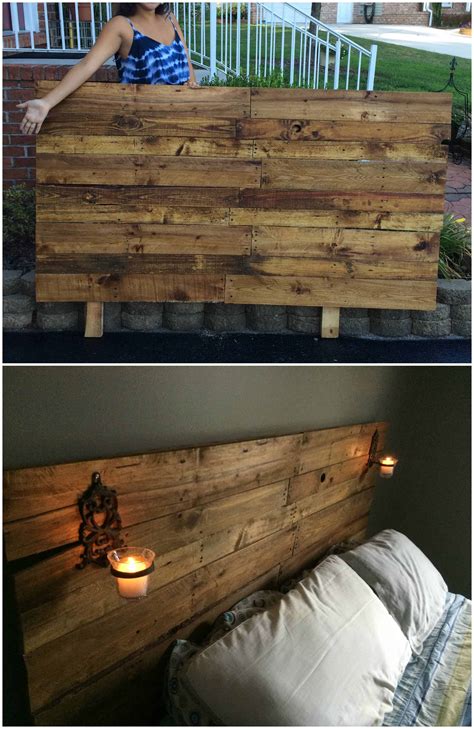 Queen Headboard Made From Pallets
