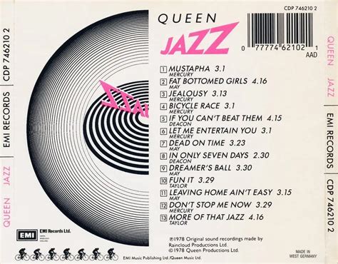 queen jazz cd 1986