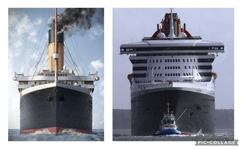queen mary 2 compared to titanic