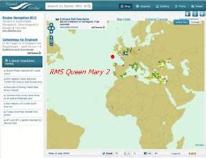 queen mary 2 location tracker