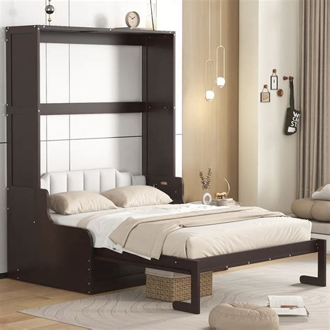 Queen Murphy Bed Black