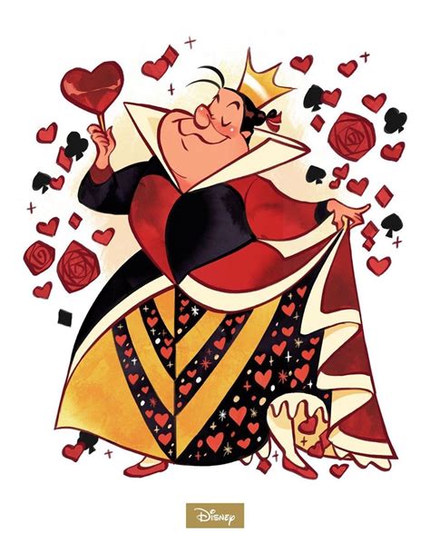 queen of hearts disney drawing
