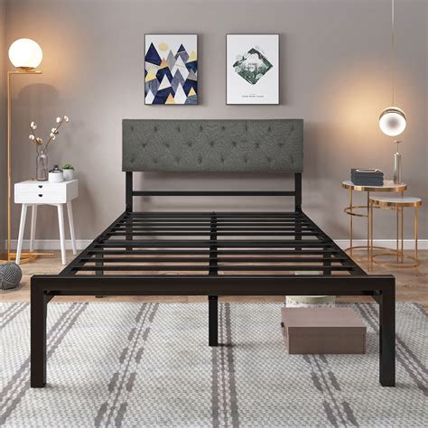 queen size bed frame and mattress for sale