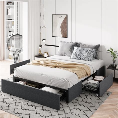 Queen Size Bed Frame Platform