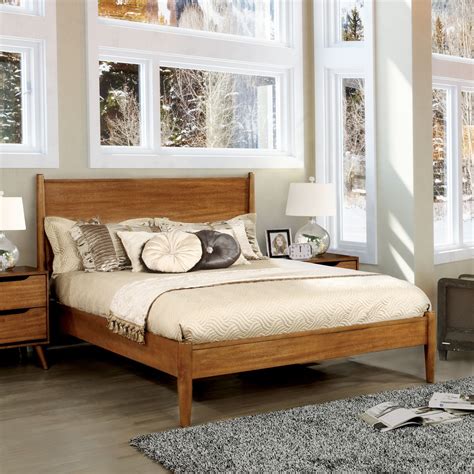 queen size bed frame wood set