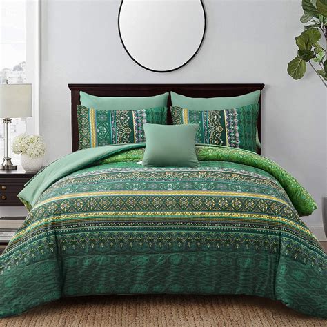 Queen Size Bedding Set Green