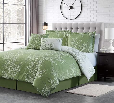 queen size bedding sets green