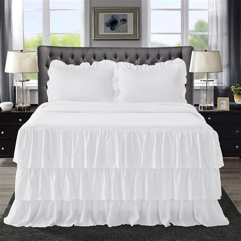 queen size bedspreads with ruffles