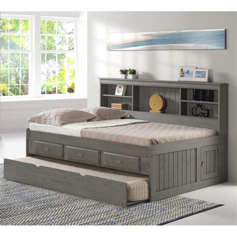 Queen Size Daybed With Bookcase
