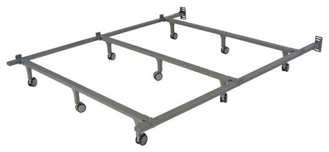 queen size metal bed frame with wheels