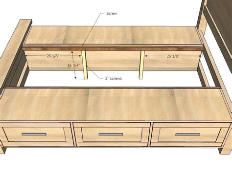 queen bed with storage woodworking plans Plans