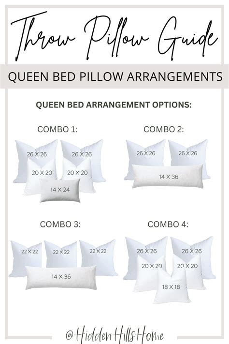 Queen Throw Pillow Arrangement