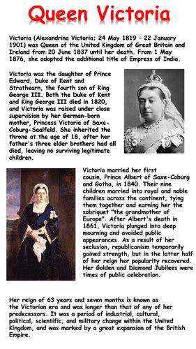 queen victoria biography for kids