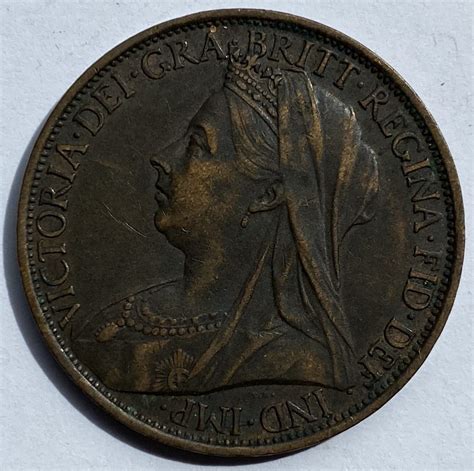 queen victoria one penny coin