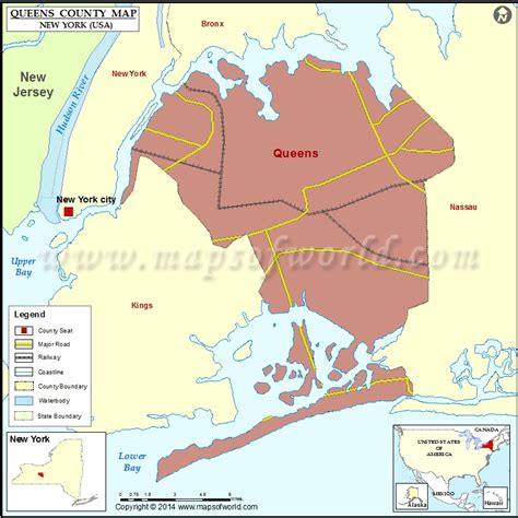 Queens County, NY Zip Code Wall Map Basic Style by MarketMAPS MapSales