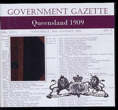 queensland government gazette