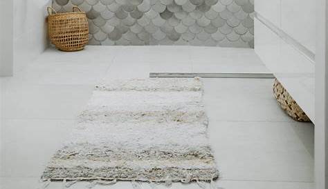 Carrelage imitation tissu, tapis, blanc, rectifié