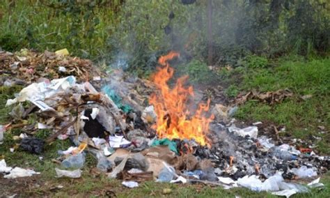 quema de basura en comunidades