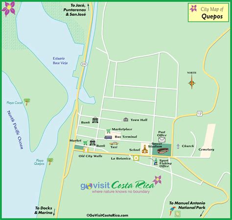 quepos hotels tripadvisor map