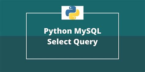 query mysql database python