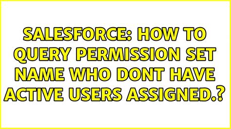 query permission set assigned to user