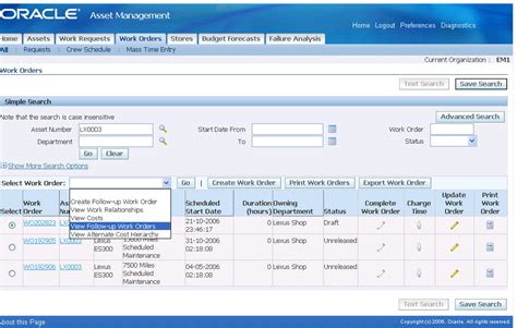 Query To Get Work Order Details In Oracle Fusion