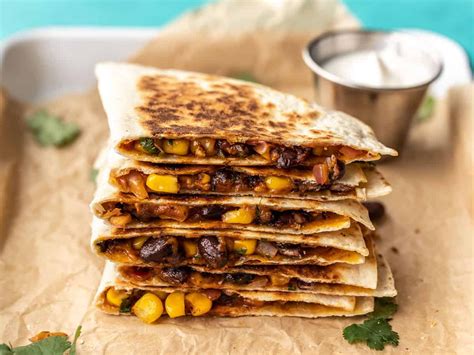 quesadillas 3 bean filling