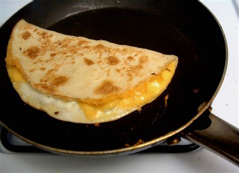 Quesadillas In A Frying Pan