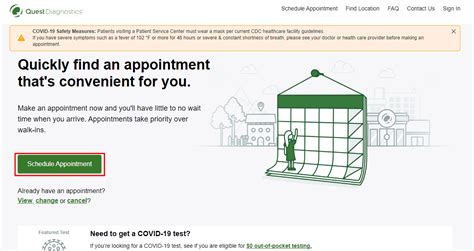 quest diagnostics cancel appt
