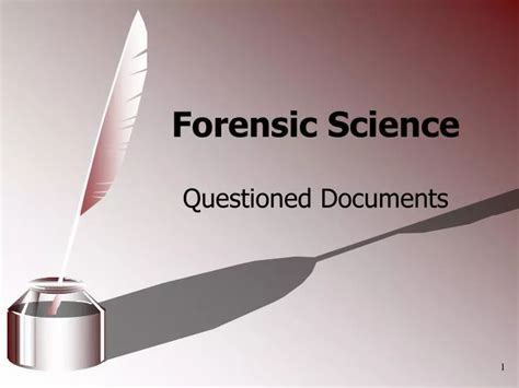 questioned documents in forensic science ppt