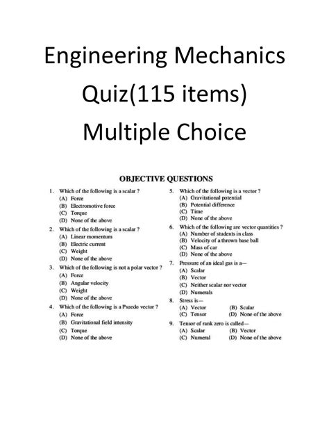 questions for engineering students with answers
