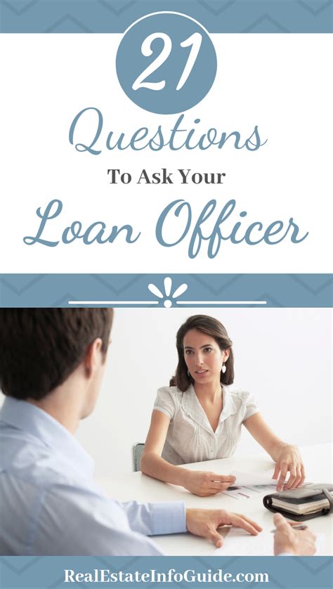questions for loan officer
