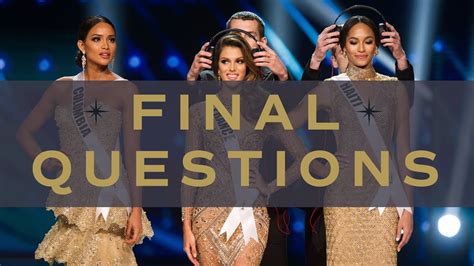 questions in miss universe