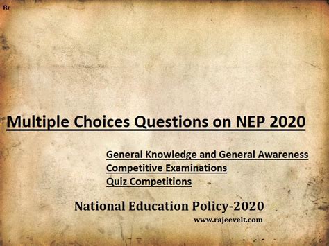questions on nep 2020