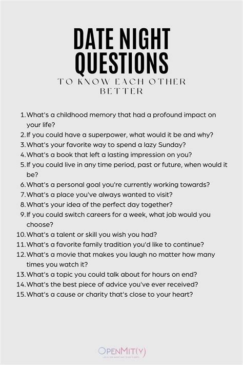 questions to ask after a date