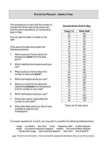 questions to ask for statistics project