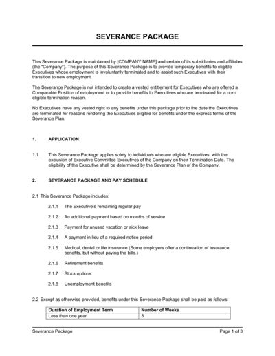 Questions To Ask When Getting A Severance Package