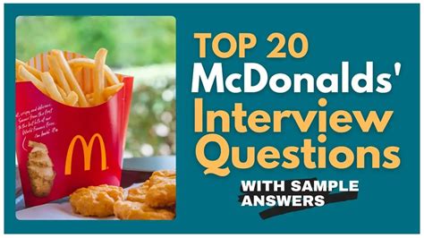 Mcdonalds Interview Questions And Answers 2024 Dniren Zabrina