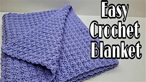 Quick And Easy Crochet Blanket Tutorial
