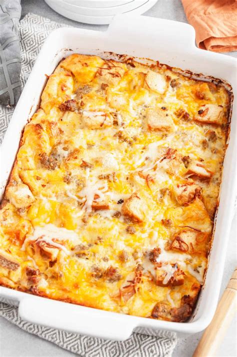 Quick Breakfast Casserole With Bread