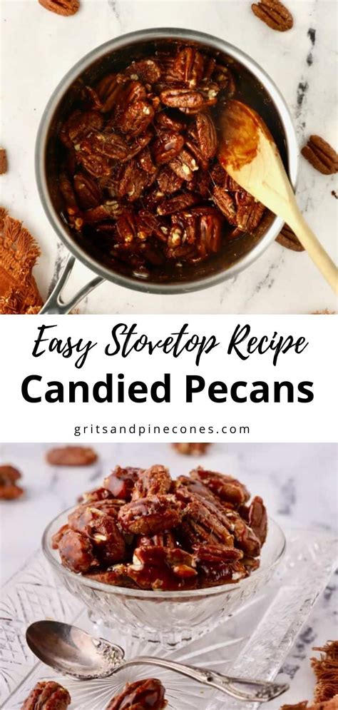 Quick Candied Pecans Stovetop